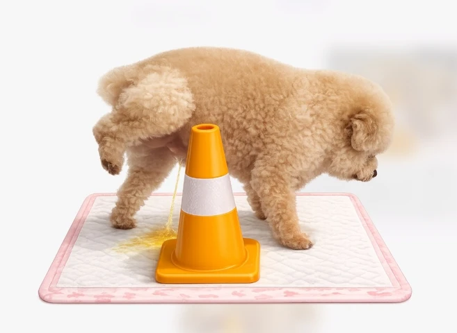 수컷 강아지 배뇨 쉬 훈련 배변판 모서리 싸기 방지 기둥 방수 세척형, 네이비-45cm 중형견용 - 쿠팡