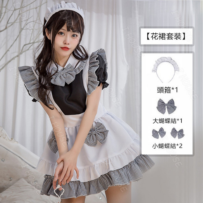 女僕裝 紅黑惡魔女僕裝 萬聖節 cosplay服飾 制服 角色扮演服 可愛性感女僕裝