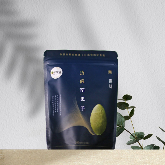 溫室好食道 頂級無調味南瓜子, 1個, 頂級無調味南瓜子 200g, 200g