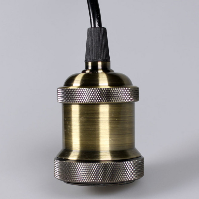 삼호기전 후렌치 직부형 펜던트 검정 블랙 소켓 등기구 레일이 필요없는 기구 줄조명 인테리어 조명 팬던트, 엔틱