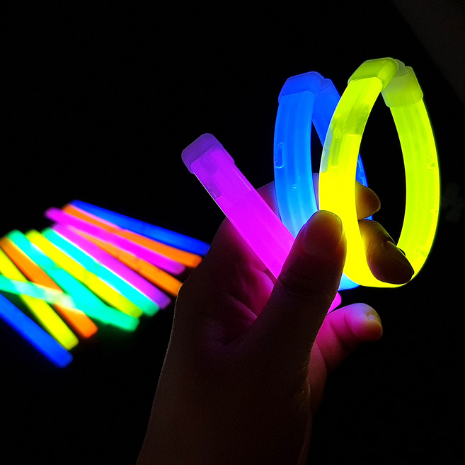 야광팔찌 밴드 개별포장 야광봉 야광스틱 응원용품 파티용품, 야광밴드-초록, 1개