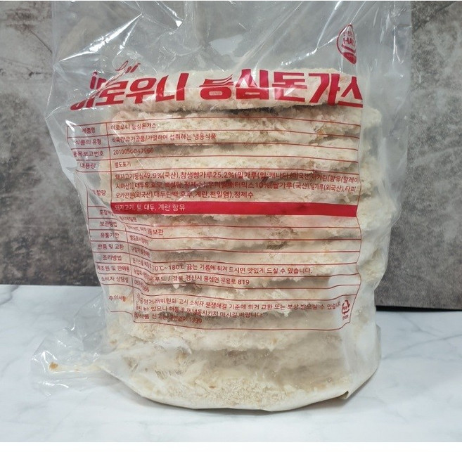 도매 등심 돈가스 수제 등심 돈까스 대용량 국내산 한돈 왕돈까스 업소용10장, 1개, 1.8kg