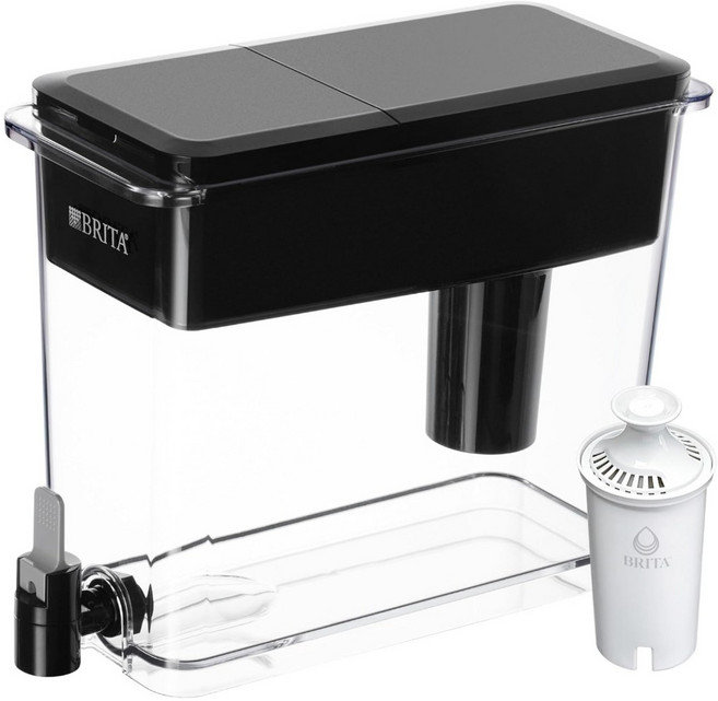 Brita 6.4L桌上型濾水箱 8週 圓形 濾心, 1個, 標配UltraMax水箱(已含1白色濾芯