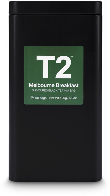 T2 멜버른 블랙퍼스트 티백 캔, 120g, 60개입, 1개