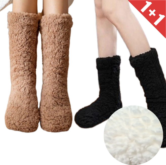 지미픽 두꺼운 부츠 수면양말 1+1