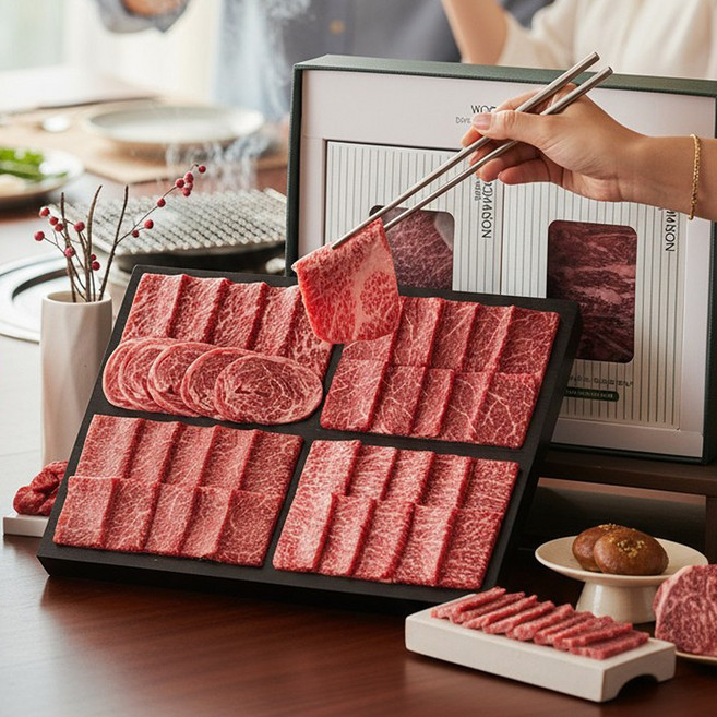 1++한우선물세트 소고기 마장동 한우 새해 설 추석 명절 어버이날 선물세트, Vip세트(꽃등심+안심+살치+채끝), 1세트