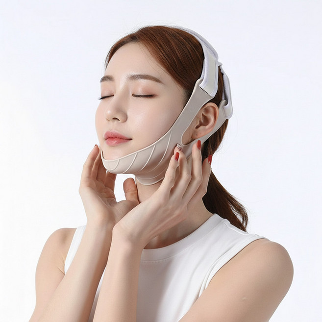 벨리사 브이라인 지압 실리콘 리프팅 밴드, 1개, 그레이