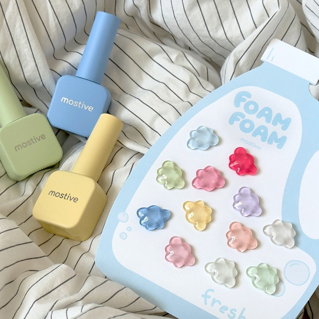 모스티브 폼폼 봄 칼라젤 12종 세트, 1개, 10ml, 단일 세트