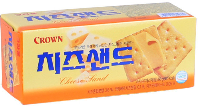 크라운 치즈샌드, 60g, 12개