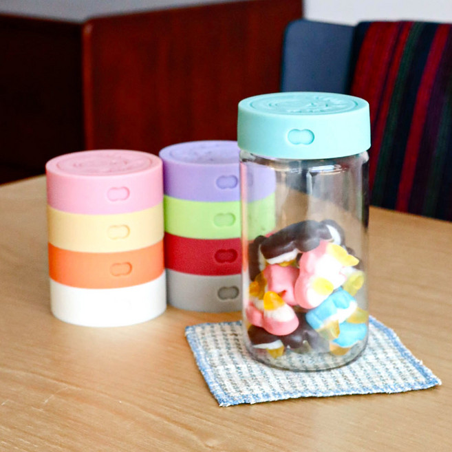 헤이가 헥사 얌얌 실리콘뚜껑 트라이탄 250ml TT250 스무디병 보관용기 밀프랩 페트병, 얌얌 실리콘 TT250 - 오렌지