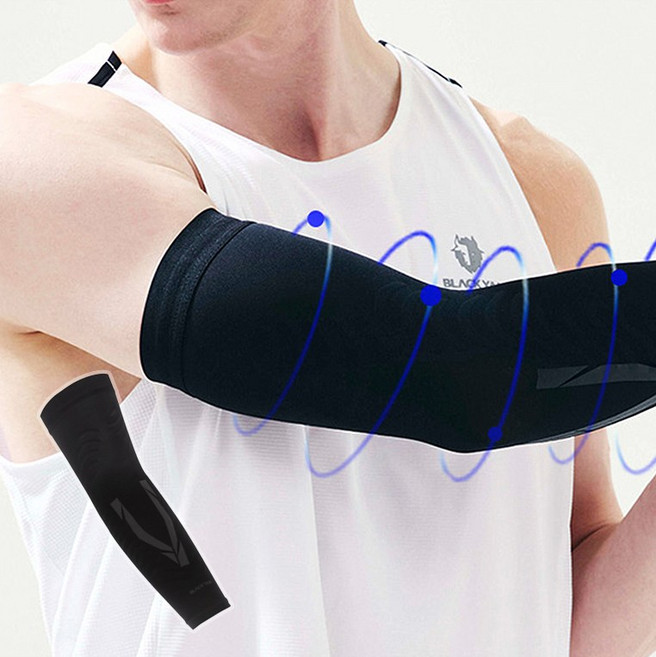블랙야크 웨이브암슬리브(pcs) 팔보호대 스포츠 레저 등산 헬스 러닝 아대 팔토시 2BYXXX4936, 00M, 00M, BLACK
