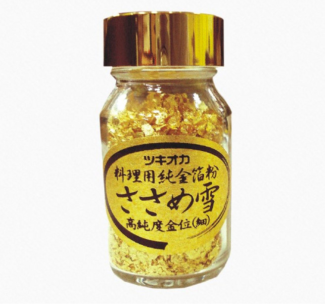 柚子烘焙食品 細雪金箔 吹雪金箔 和風純金箔 食用金箔 蛋糕甜點 裝飾藝術 烘焙金箔 0.3g, 1個, 細雪金箔 0.3g/罐