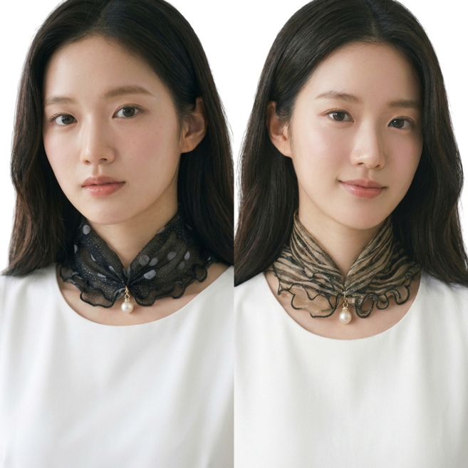 리틀뚜또 쁘띠 스카프 방도 목가림 실크 데일리 사계절 여성 선물 2종세트