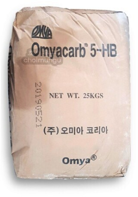 탄산칼슘 중탄 25kg(5-HB) 건축 페인트 운동장가루, 1개