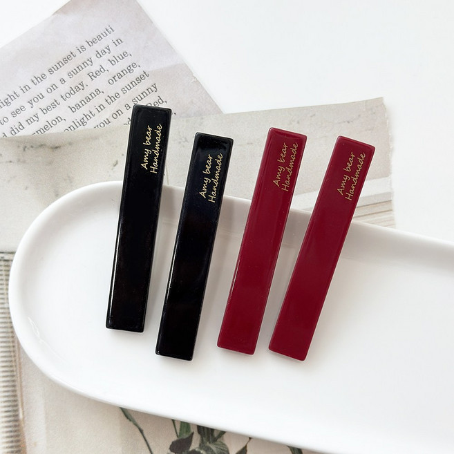 미다미 [4개세트] 에임 사각 플랫 셀룰로오스 포인트 집게핀