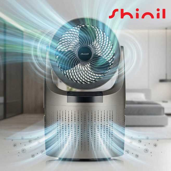 신일 2in1공기청정기 써큘레이터 리모컨포함 헤파필터 미세먼지제거, 1개, 화이트 SIF_AIR40PCCDW