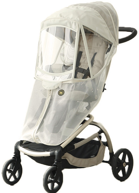 맘네스트 모기장 유모차 커버 타보 트레블러 트라이크 에이블 코지 샤인 프리미엄 스핀플러스 르베르 라온 호환, 크림, 1개
