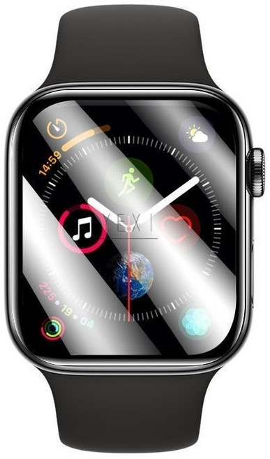 Rabbit Technolog 適用Apple Watch手錶保護貼 蘋果手錶鋼化膜, 3D玻璃貼,46mm（S11/S10）通用, 1個