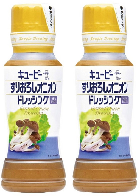 일본 큐피 그레이티드 양파 드레싱 어니언 드레싱 180ml 2개세트, 2개