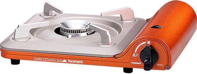 이와타니 슬림 카세트 버너 CB-SS-1, 1개, 오렌지