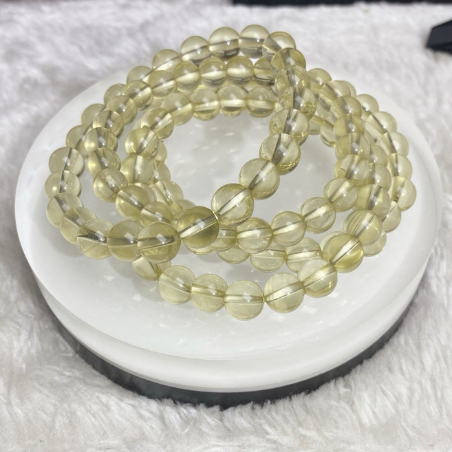 昀珀水晶 黃金長石手鍊 7mm圓珠 提升氣質魅力 送禮首選, 7m