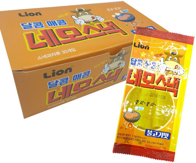 네모스낵 불고기맛 13g 30개입, 390g, 1개