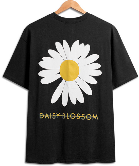 플라워 프린팅 오버핏 반팔티 (SI006)