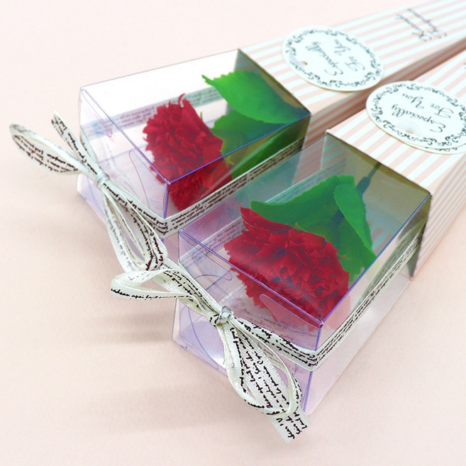 마음담아 어버이날 스승의날 감사 선물 비누꽃 카네이션 한송이, 핑크, 1개