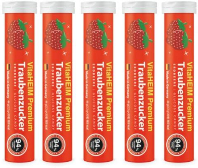 [비타하임]프리미엄 포도당캔디 딸기맛 (20정) 5개, 20정