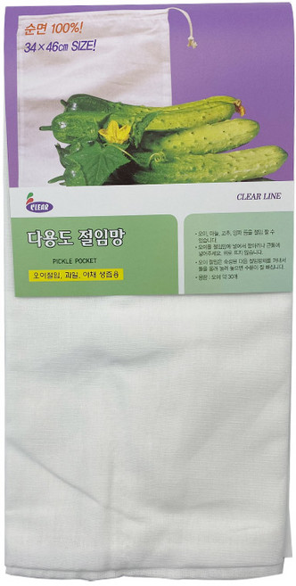 다용도 절임망 순면 100% 동치미 면주머니 장아찌 생즙 야채절임망, 1개