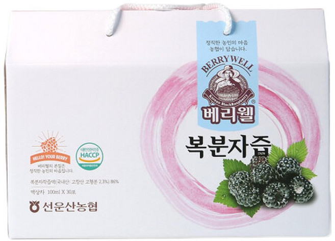 (선운산농협) 베리웰 복분자즙 30포(개당 100ml), 100ml
