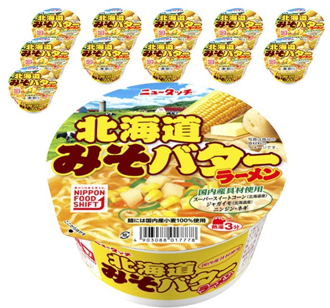 Newtouch 北海道味噌奶油風味泡麵, 12入
