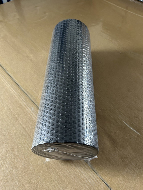 實心泡沫軸肌肉放鬆EVA材質健身按摩軸初學者瑜伽柱浮點滾軸, 1個, 純色黑色