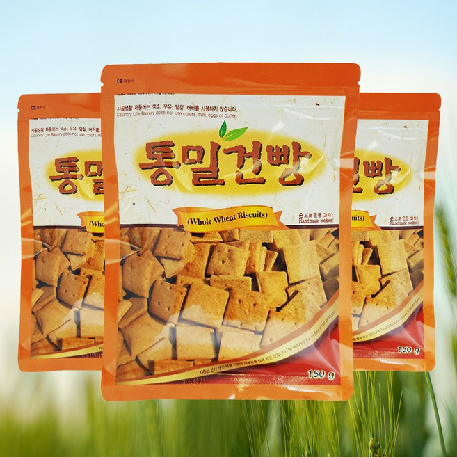 건강한 간식 시골생활 통밀 현미건빵, 2개, 150g