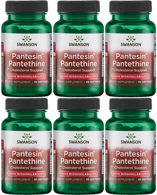스완슨 판테신 판테틴 300mg, 6개, 60정 - 쿠팡