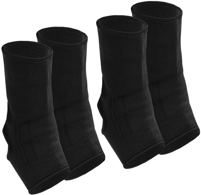 발목 보호대 압박 밴드 게요가 2켤레 압축 슬리브 무에타이 풋 브레이스 복싱 교정기 남성용 통기성 여성용 랩 격투기 킥복싱 체육관 달리기 L사이즈(블랙), Black, 1개