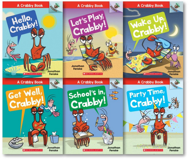 [Acorn] A Crabby Book #1-6 낱권 세트, SCHOLASTIC