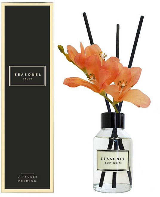 시즈넬 플라워 디퓨저 100ml 프리지아 피치, 맥놀리아, 1개