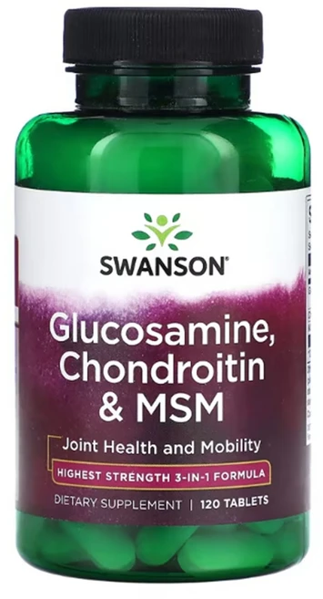 스완슨 글루코사민 콘드로이틴 & MSM 120정 3개 - 쿠팡