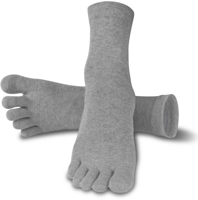 골져스토어 New 면99% 땀흡수 남성용 순면 발가락양말 (5켤레 set) 단목 중목