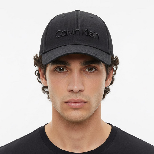 캘빈클라인 모자 남여공용 자수로고 캘빈 CK 볼캡 블랙