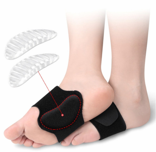 제이와이홀딩스 무너진 아치 실리콘 패드 쿠션 밴드형 1set, 1세트