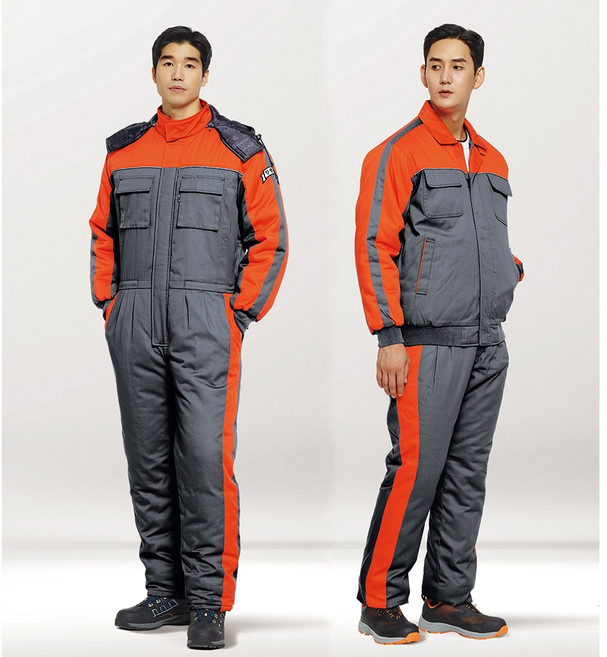 TB-768 TB-769 오렌지 주황 스즈끼 일체형 상의 하의 분리형 정비복 작업복 우주복 방한복