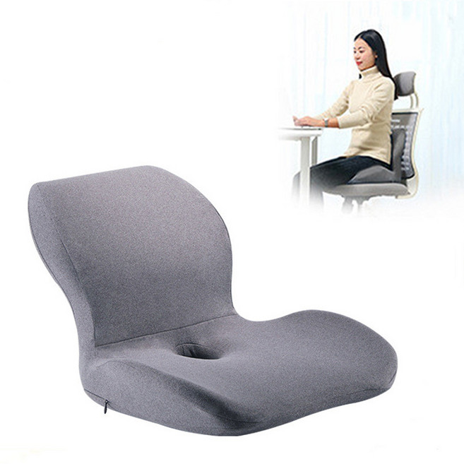 AKRUA 메모리폼 등받이 허리 등 일체형 오피스 보정 시트 자세교정 사무실 방석