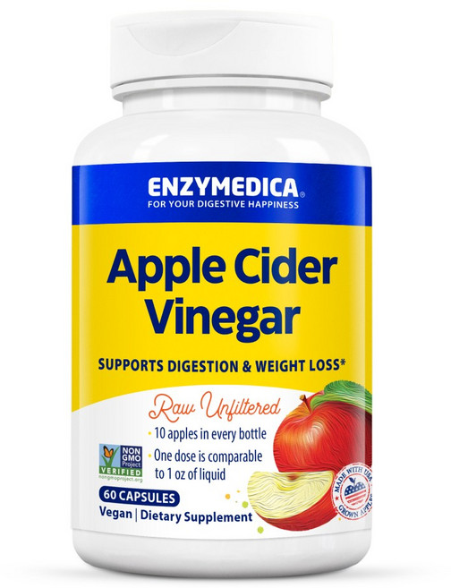 엔자이메디카 사과식초 애플사이다 비니거 애사비, 60정, 5개