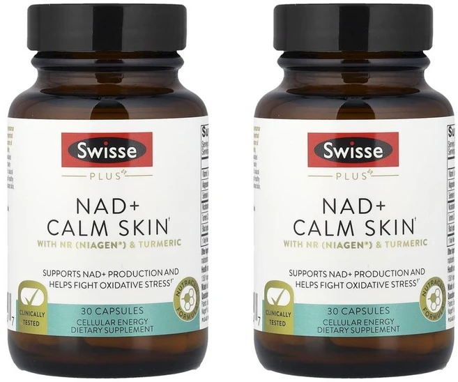스위스 플러스 NAD+ 캄 스킨 Swisse Plus NAD+ Calm Skin 30정, 2개 - 쿠팡