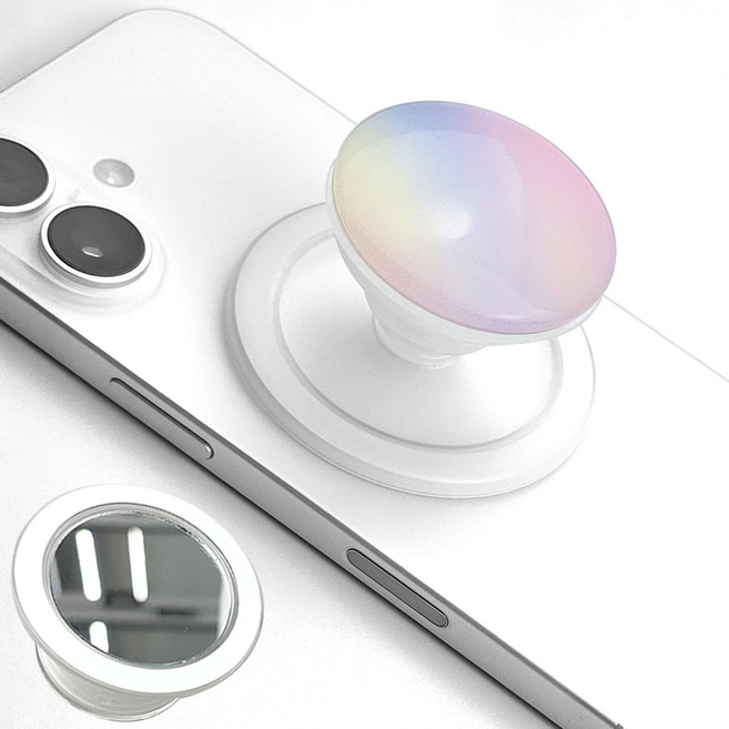 틴토글로우 핸드폰 그립 맥세이프 그립 톡 미러 거울 홀더, 1 오팔브리즈, 1개