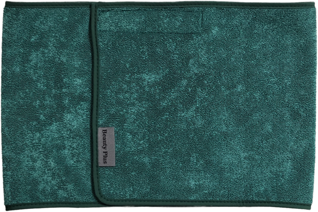 퍼펙트픽 고급 사각터번 헤어터번, 2개, 진녹색