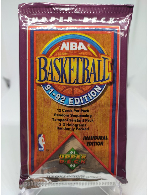 1991-92 Upper Deck 어퍼덱 최초 발행판 NBA카드팩, 1개