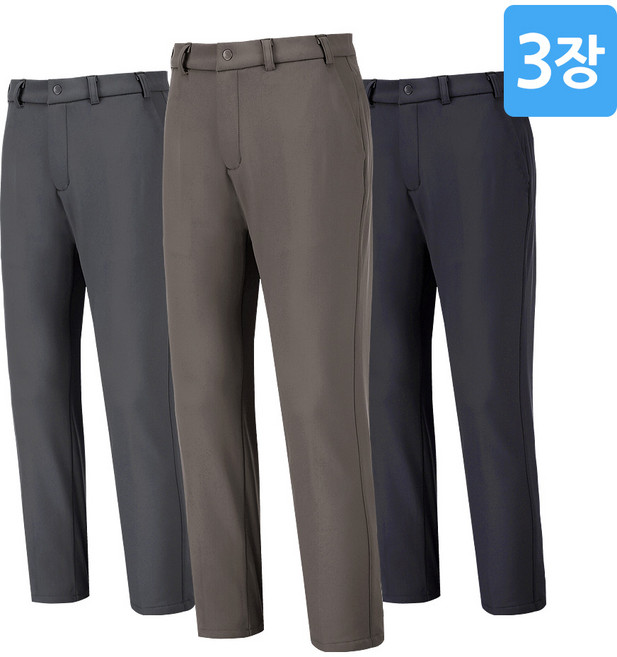 3장세트 남성 프리미엄 아이스 캐주얼 슬랙스 팬츠 SWP016 봄 여름 스판 정장 바지 세미 남자 캐주얼 비즈니스룩
